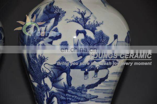 Antique Qing Imitation Chinese Large Porcelain Vases