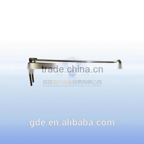 Chrome double lines display hanging gridwall hook