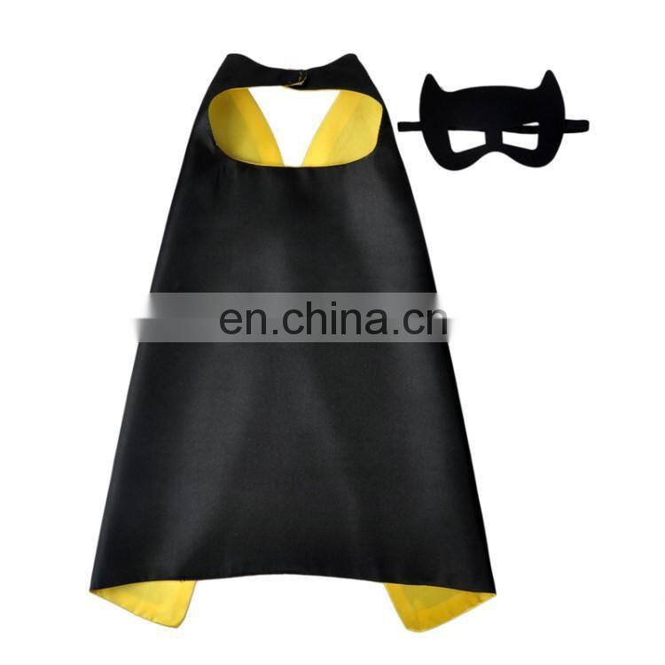 Hot Selling Gold Cape Kids Superhero with Custom Logo
