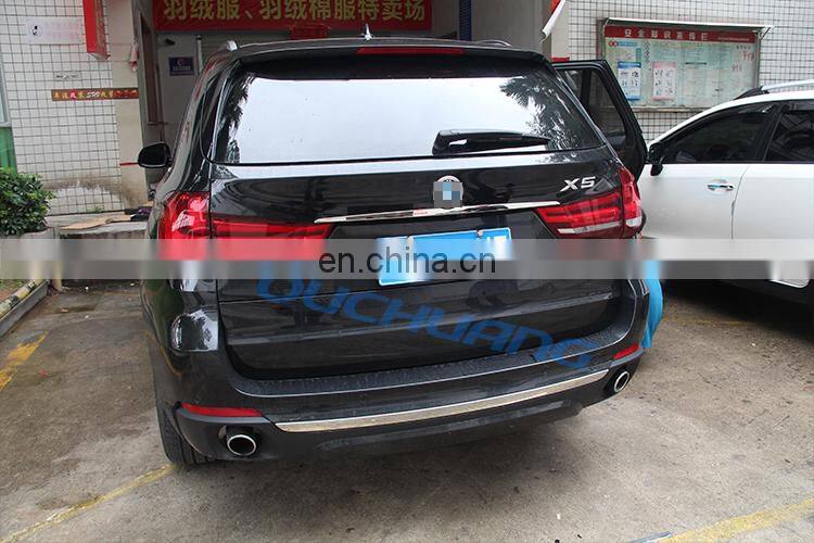 Stainless Steel Rear Door Trunk Lid Cover Trim Sticker For BMW drive Emblem Logo X5 F15 X5M F85 Car Accessories
