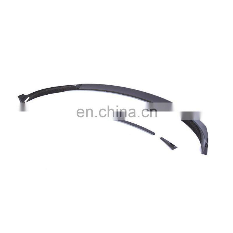 Runde Top Quality Front Shovel For 17-19 Tesla Model 3 Carbon Fiber Front Lip Spoiler