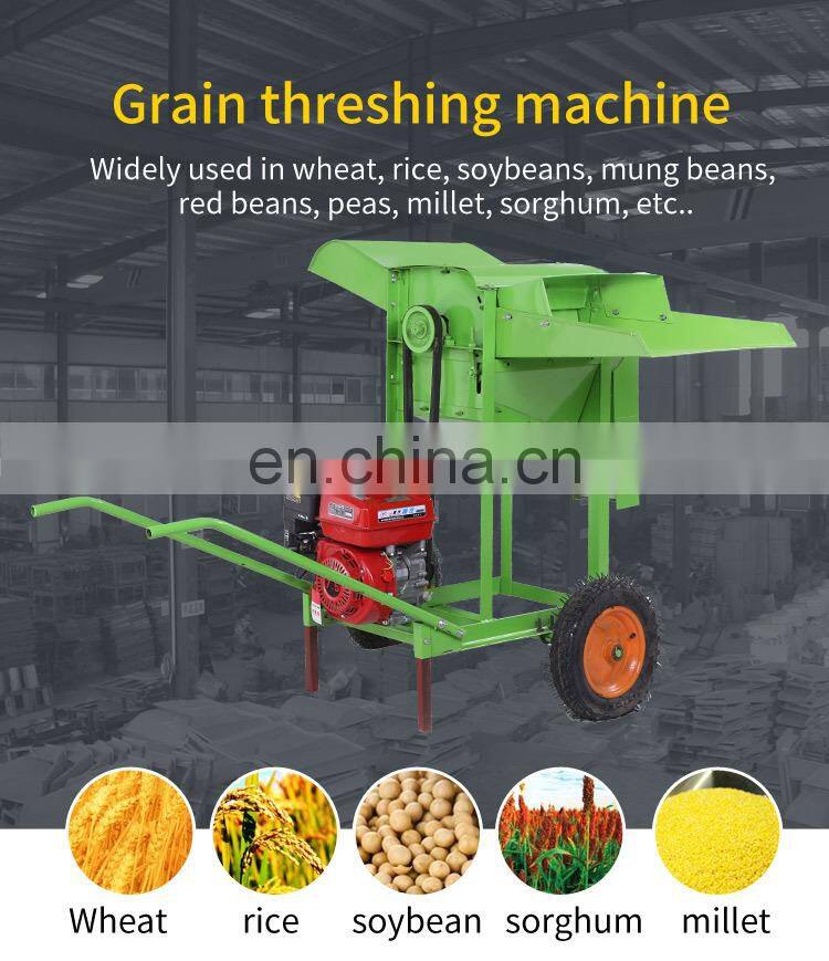 home-used small manual portable rice/bean/wheat thresher/mini rice thresher