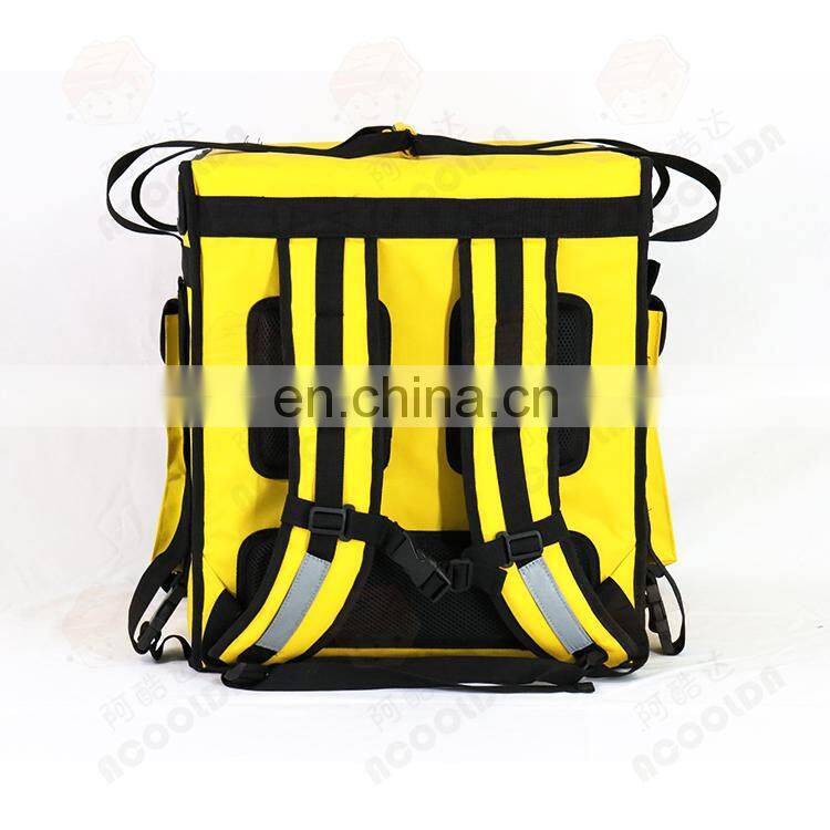 Restaurant Food Coolers Delivery Bag Yellow for Indonesia