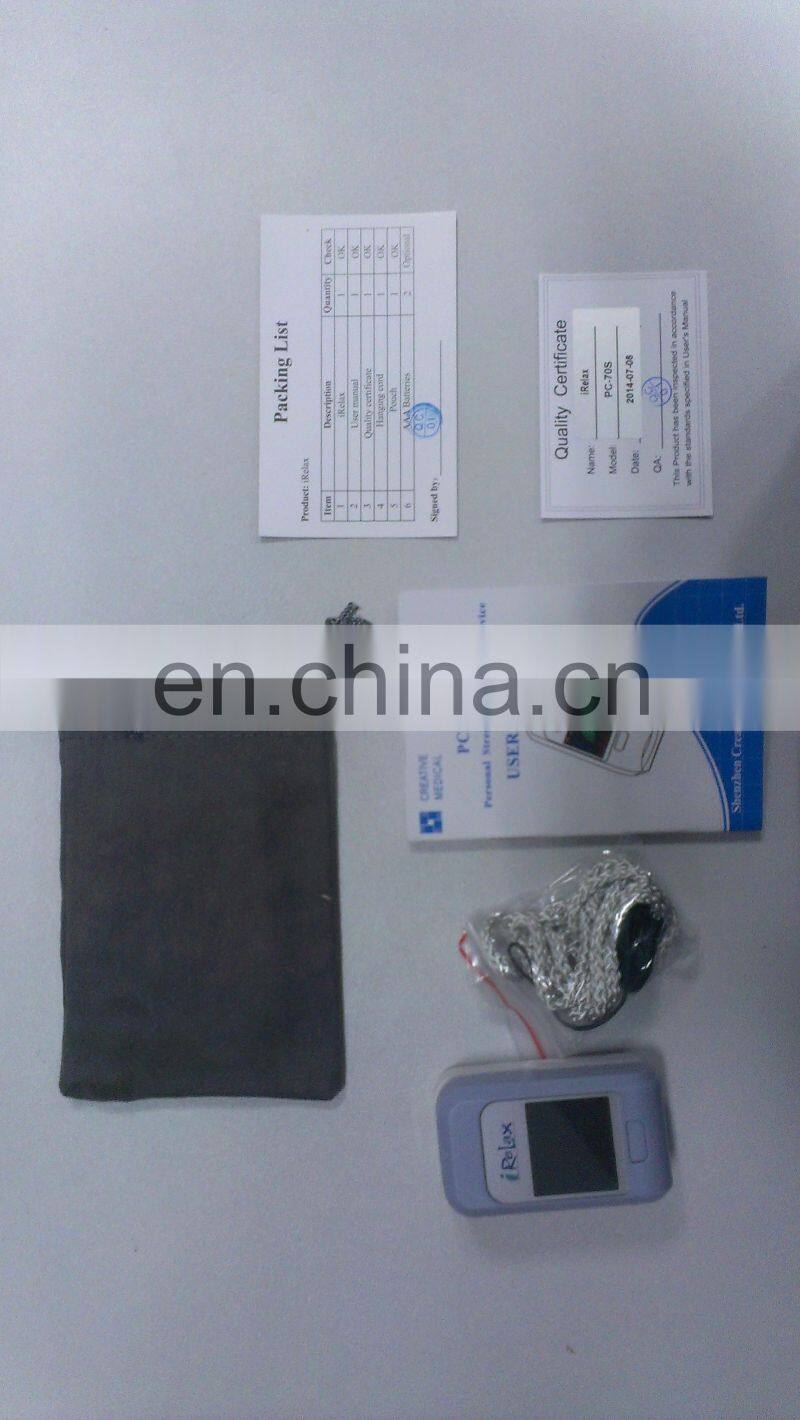 HC-C013 portable Mini operate IRelax homecare Personal Stress Management Device