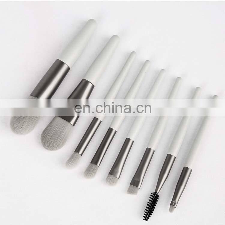 2022 Amazon Wholesale Travel 8Pcs Mini Professional Makeup Brush With PU Bag