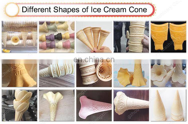 automatic fish shape wafer ice cream cone making machine