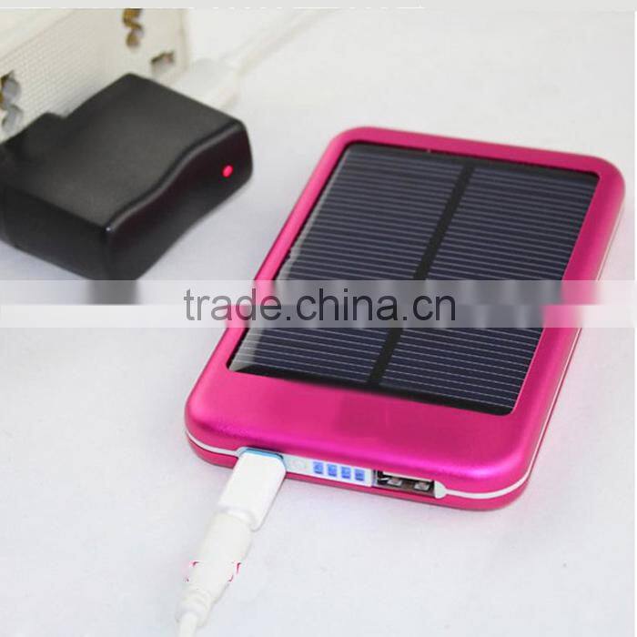 5000mah solar power bank solar panel power bank