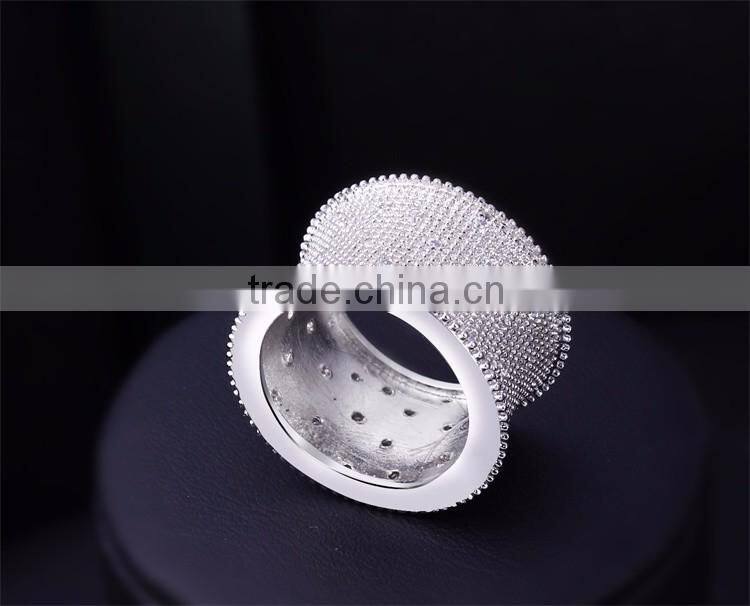New Designer Ring Pave Setting Cubic Zirconia Statement Grand Party Best Ring