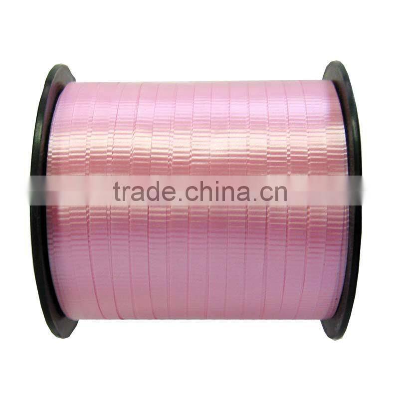 Decorative Christmas Plastic Ribbon/Embossed Curly Ribbon in Different colors with plastic spool
