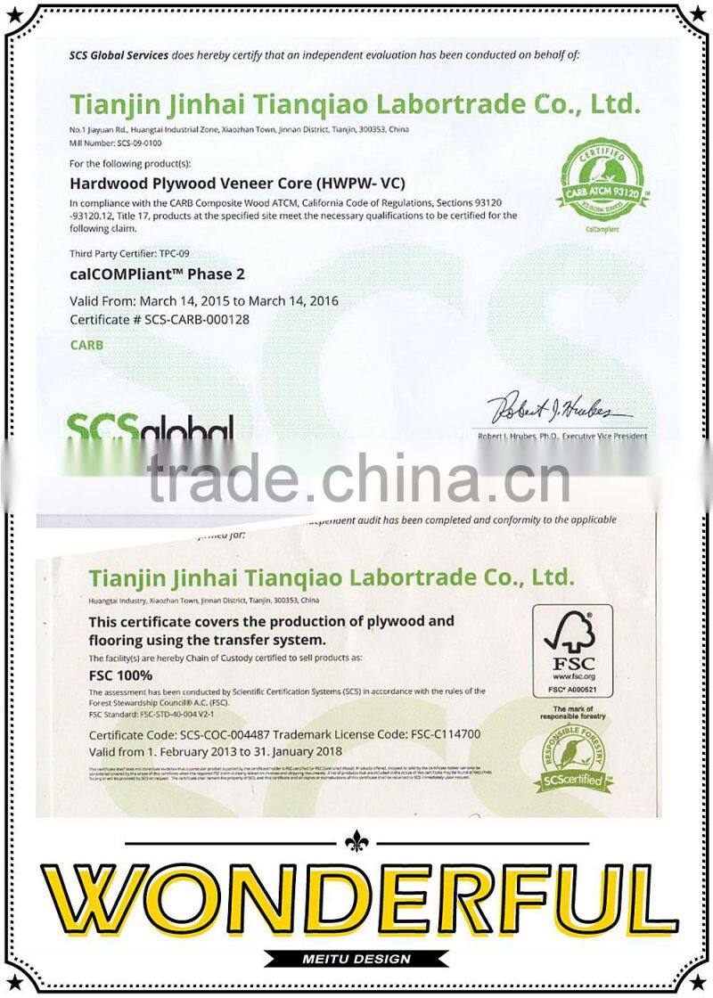 Smooth Surface Multilayer Pear Wood Engineered Hardwood Flooring Hot Sale in China