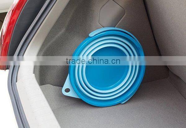 Portable Space Saver Outdoor New Collapsible silicon Round Water Bucket Container