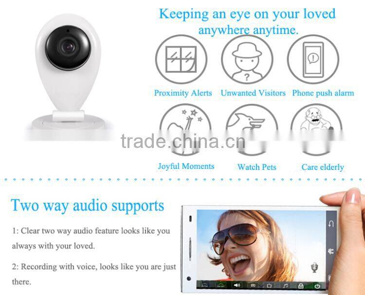 Wifi 720P Camera IR CUT Microphone & Speaker Two Way Audio Micro IP Camera