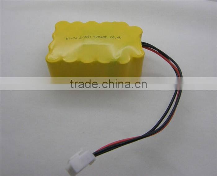 26.4V 400mAh 2/3AA rechargeable battery pack,nicd battery