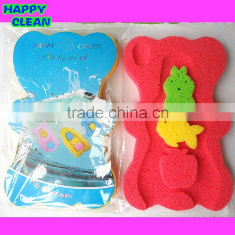 Eco-Friendly Bear Shaped Funny Baby Bath Mat / Baby Bath Sponge Mat