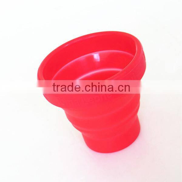 new design folded silicone rubber drinking cup customized
