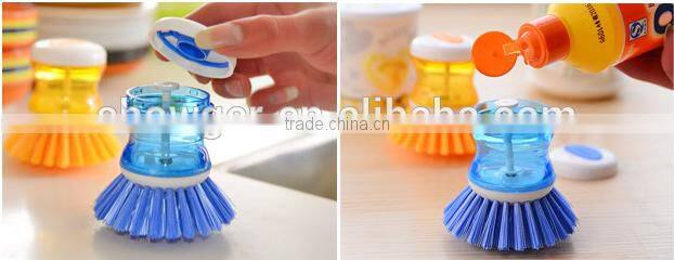 High quality Pan brush, dish brush with soap dispenser