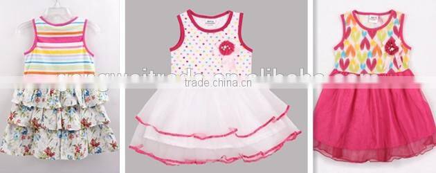 Denim Floral Baby Girl Dress