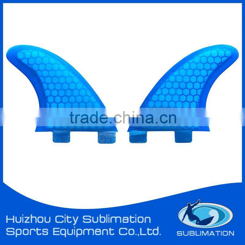 Maneuverable Half Carbon Honey Comb Fin, 3K, 12K Carbon Fiber,Epoxy Resin Fiberglass Central Fin, Honeycomb + net Fin