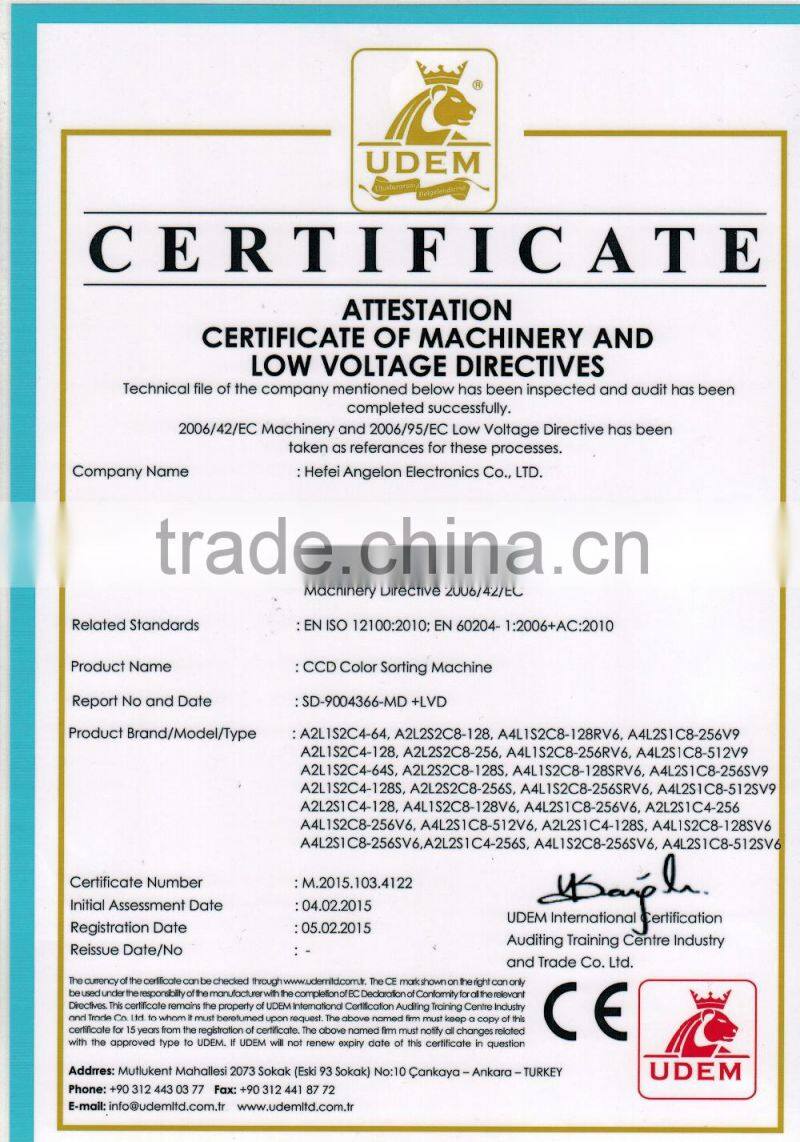 CCD plastic color sorting machine