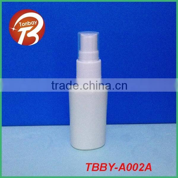 50ml boston round PET plastic bottle with pump dispenser for skin care ,olive oil TBBY-B009