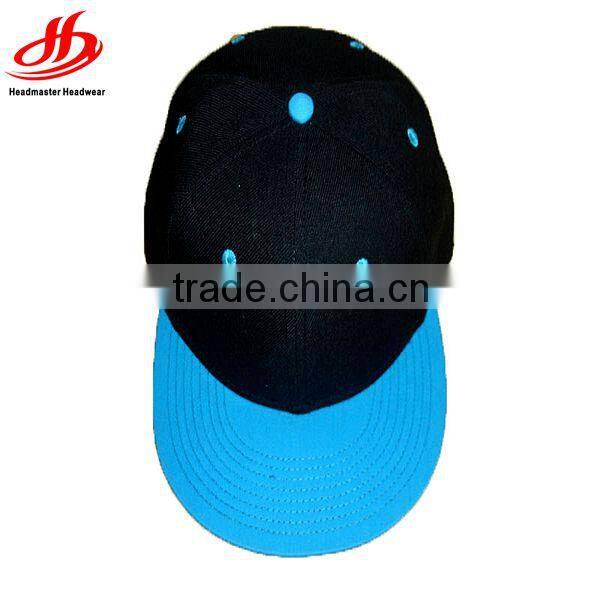 Custom neon flat brim 100%acrylic snapback hats