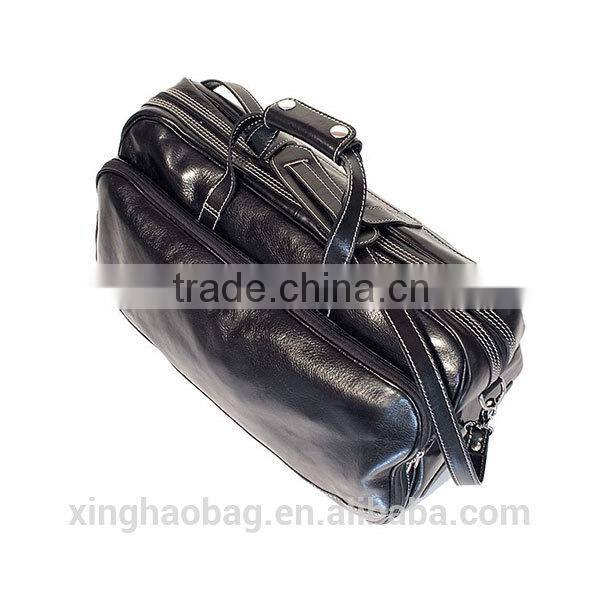 Solid leather trolley luggage bag, fancy luggage bags,korea luggage bag for sale