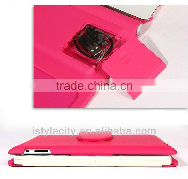 Rose 360 Degree Rotatable Bluetooth Keyboard for ipad