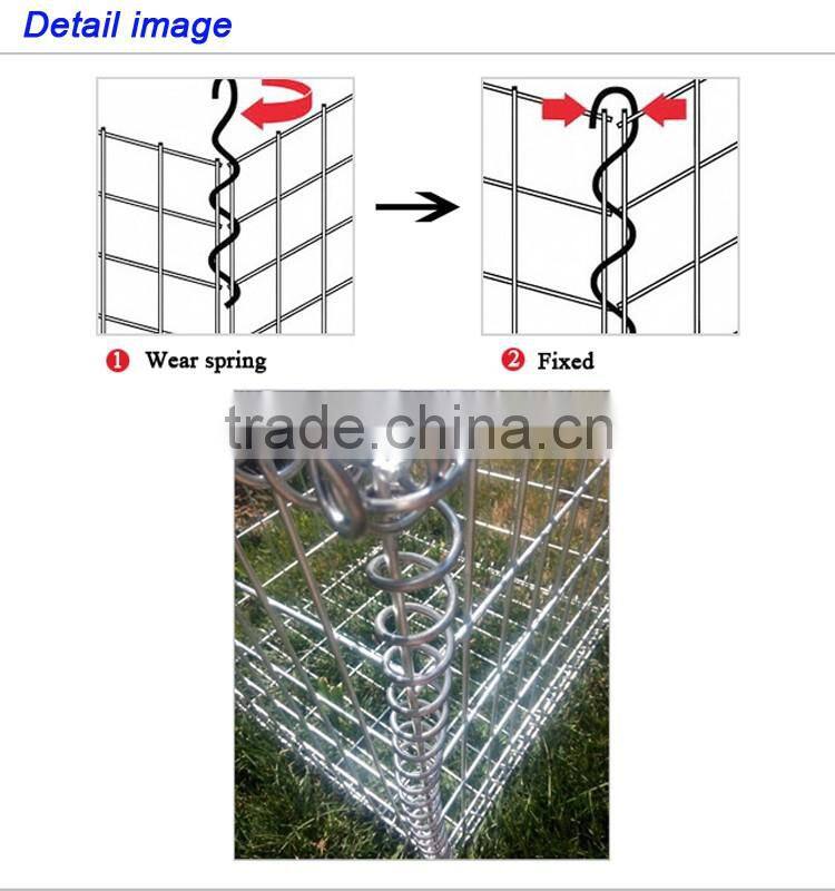 2016 gabion basket /retaining wall design/dimensions sizes for hot sale