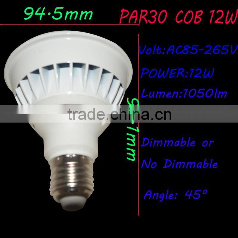 High perfomance led par light COB black covering 20w dimmable p38 led spotlight