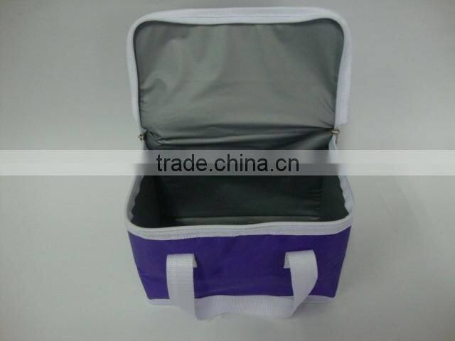 2016 large volume customized size/color food bag non woven polyester frozen food lunch insulated cooler bag