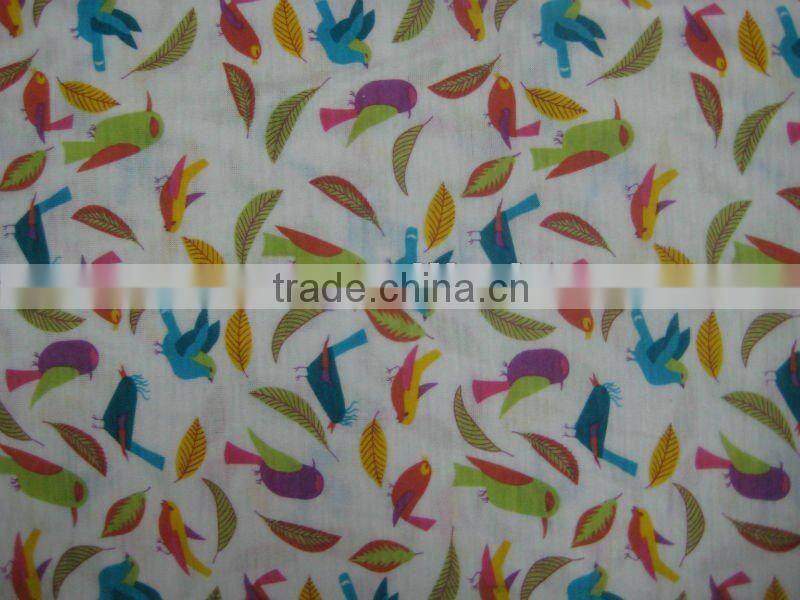 viscose and polyester fabric flower printed single jersey knitting fabrics