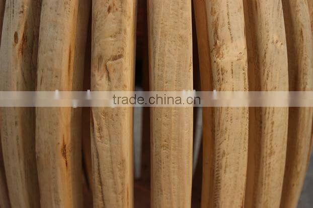 Chinese antique natural wooden round stool