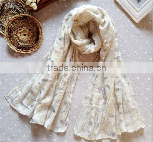 wide 100% cotton pashmina shawl scarf for women