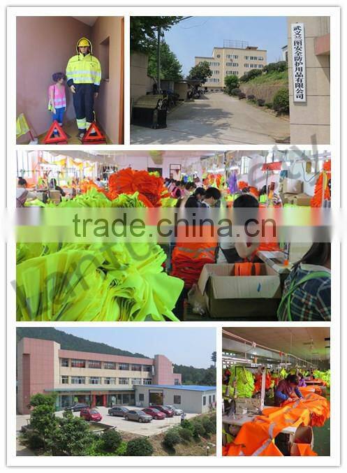 100% polyester combined fabric cheap reflective safety vest