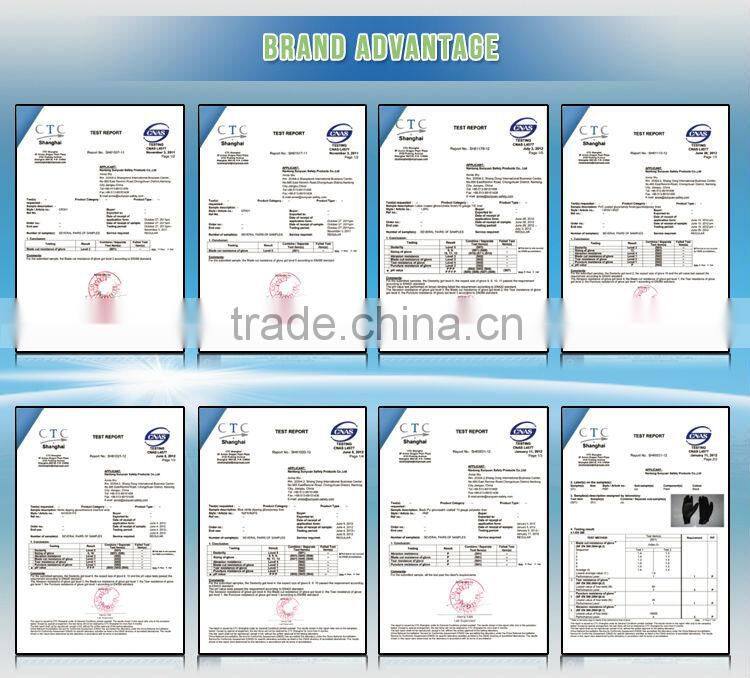 Top Sale White carbon fiber ESD PU palm fit with nylon liner Safety Working Gloves