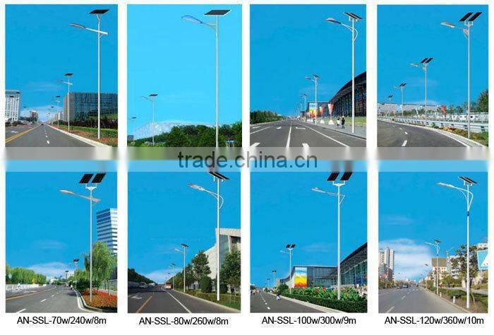 LED Solar Street Light Solar Panel 2pcs*80Wp 17.5V