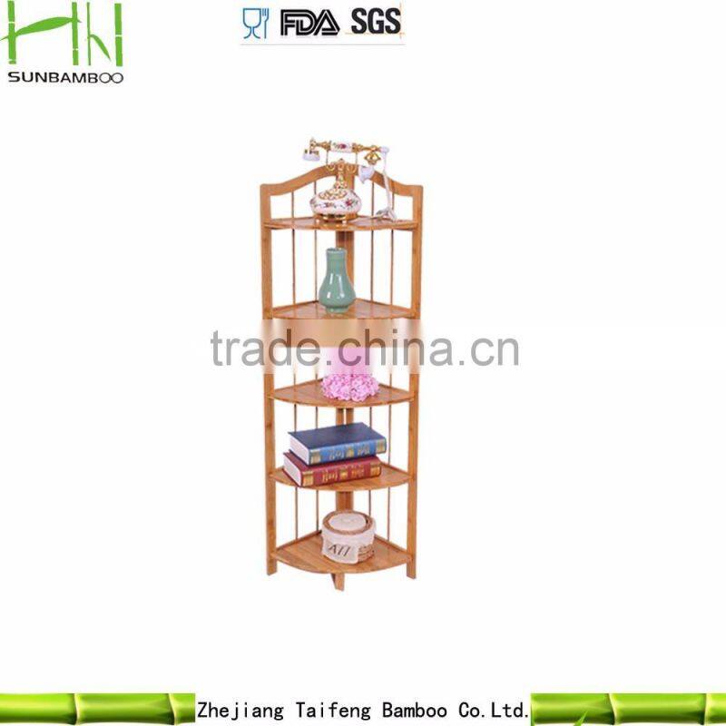 High quality Bamboo storage rack for office, kitchen and schoolroom
