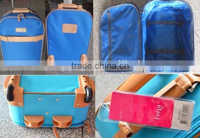 yiwu cheap stock stocklot closeout 3pcs EVA wheeled trolley luggage set