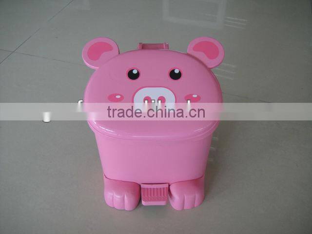 animal shape mini home plastic waste paper bins