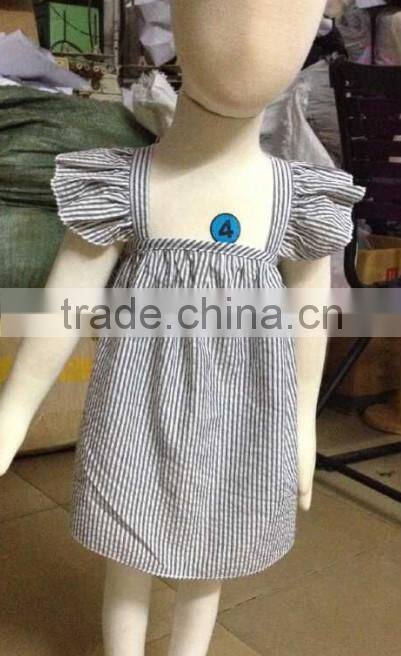 2015 New design toddler girls boutique clothing sets with Woven 100%cotton