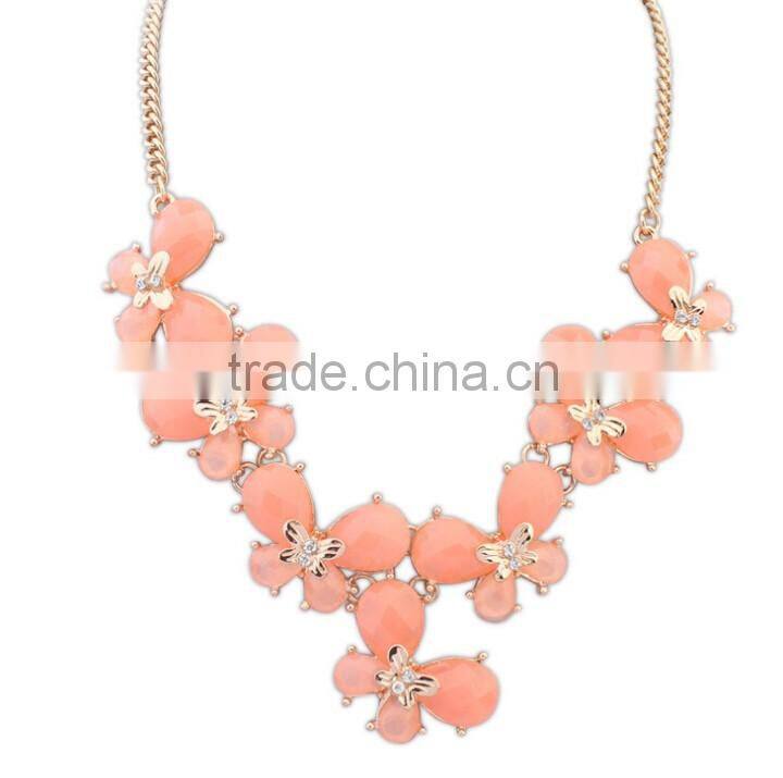 >>>2016 New Spring wholesale elegant butterfly shape acrylic necklace/