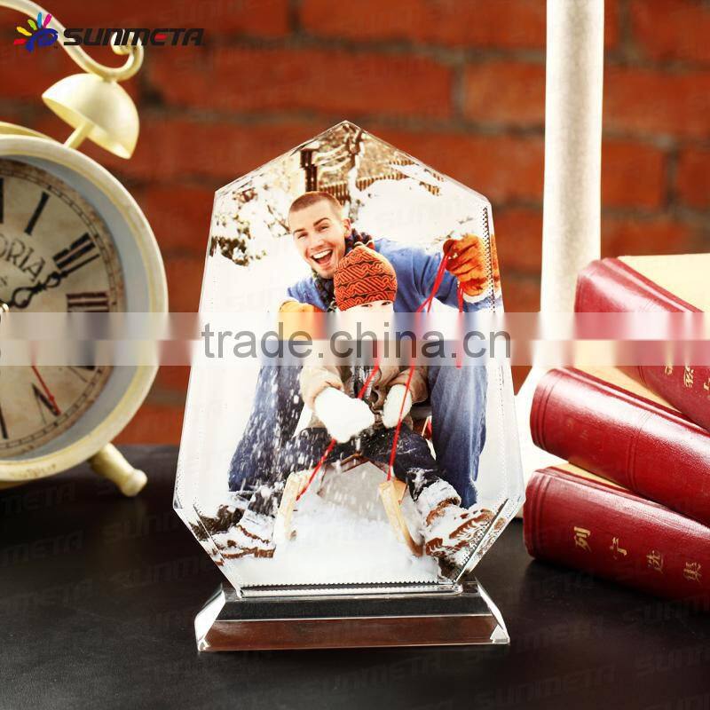 Sunmeta manufacturer Sublimation personalized photo crystal ,high quality blank crystal