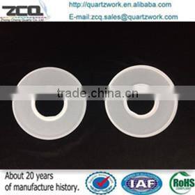 CNC Machining Fused Silica/ Quartz Part Matted / translucent/ Opaque