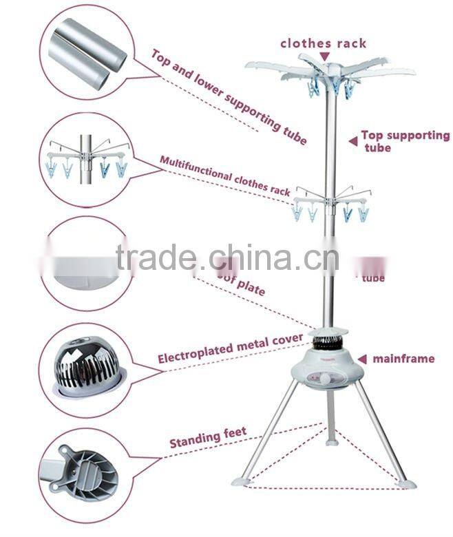 1200W china imported automatic portable electric clothes dryer with rotating