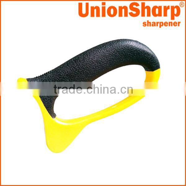 Garden tool knife and machete sharpener