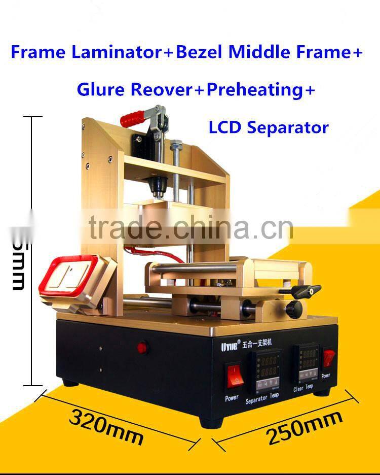 LCD Repair Machine Full Set 5 in 1 Vacuum LCD Separator OCA Vacuum Laminating Machine with Built-in Air Bubble Removing Machine