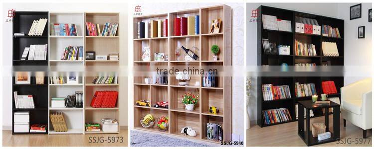 Cheap Bookstore Melamine Bookcase with ISO9001 Certificate