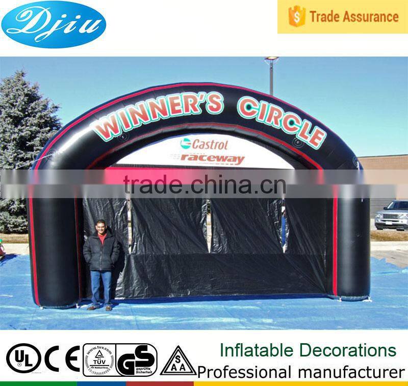 DJ-GM-08 inflatable advertising black archway outdoor entrance arch design