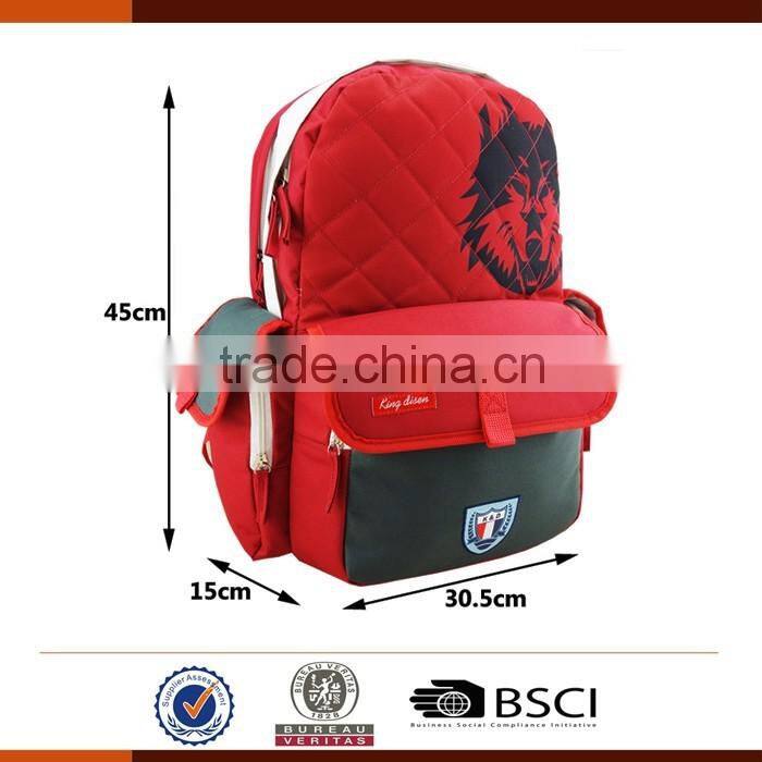 Stylish 600D School Backpack With Laptop Compartment