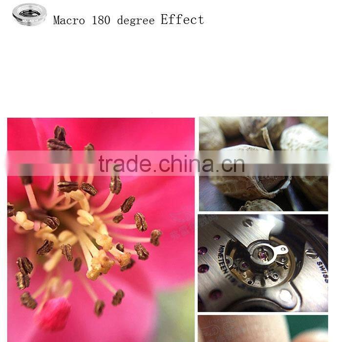 Wholesale 3 in 1 cell phone camera lens with universal clip, mobile pholensne accessory